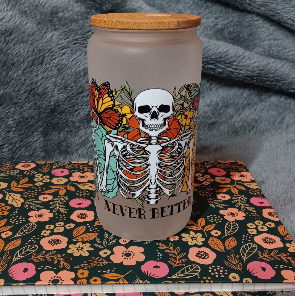 16oz Cold Drink Frosted Beer Glass Cold Drinks